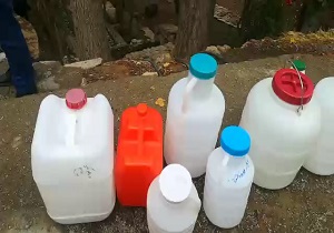 اتوبان آزادگان دریاچه شد / حرکت کاروان ۵۰۰ نفره هیئت مهدیه کاشمر به سمت مشهد مقدس + فیلم و تصاویر