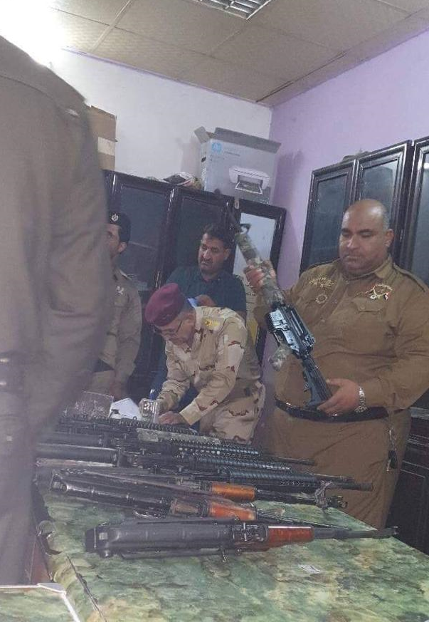 یک خودروی حامل سلاح در بغداد کشف و ضبط شد