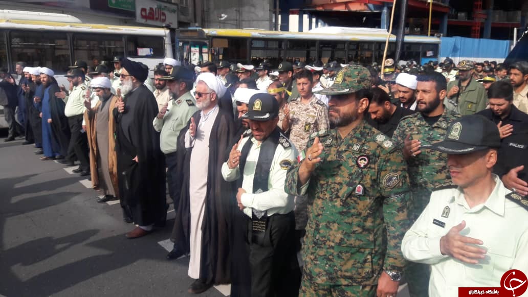 راهپیمایی نیروهای مسلح البرز به مناست رحلت پیامبر