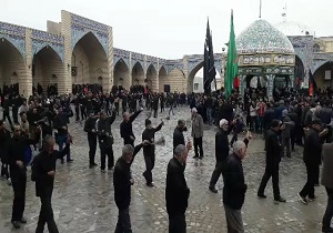 مراسم عزاداری ۲۸ صفر در شهر بافران + فیلم