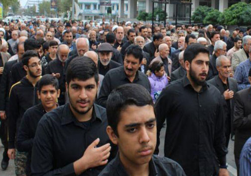 دیار علویان غرق در عزا و ماتم رحلت پیامبر اکرم و شهادت امام حسن مجتبی (ع) +تصاویر