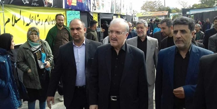 وزیر بهداشت از موکب&zwnj;های خدمت&zwnj;رسانی به زائران پیاده امام رضا (ع) بازدید کرد