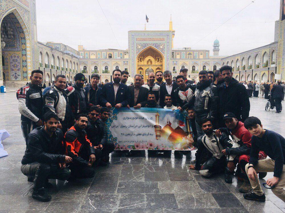 زائر موتور سوار اربعین از لذت معنوی راه می گوید