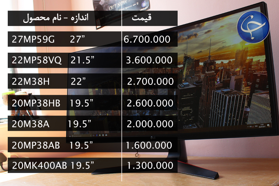 آخرین قیمت انواع نمایشگر در بازار (تاریخ  30 مرداد) +جدول