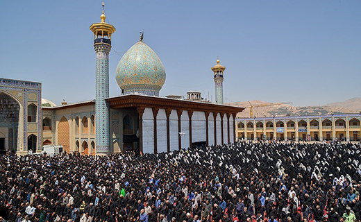سومین حرم اهل بیت (ع) عزادار ثامن الحجج(ع)