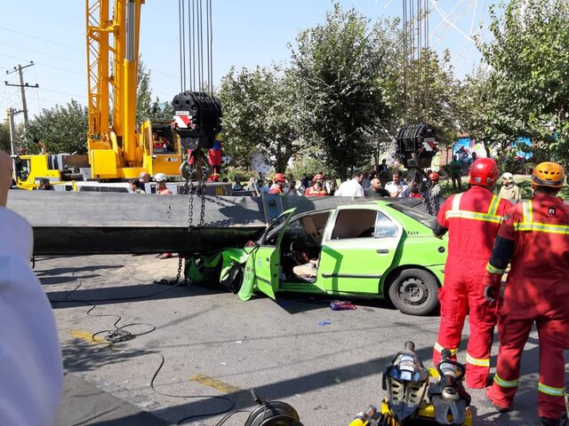 مقصران حادثه سقوط جرثقیل شهربازی بسیج مشخص شدند