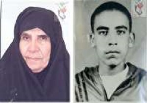 درگذشت مادر شهید دانش آموز رضا حسین زاده اول