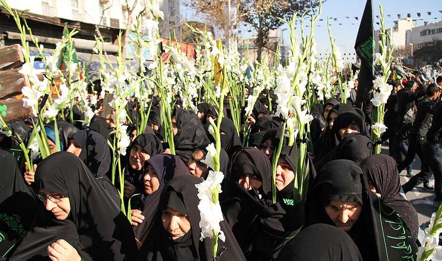 برگزاری مراسم سوگواری زنان نوغان در مشهد