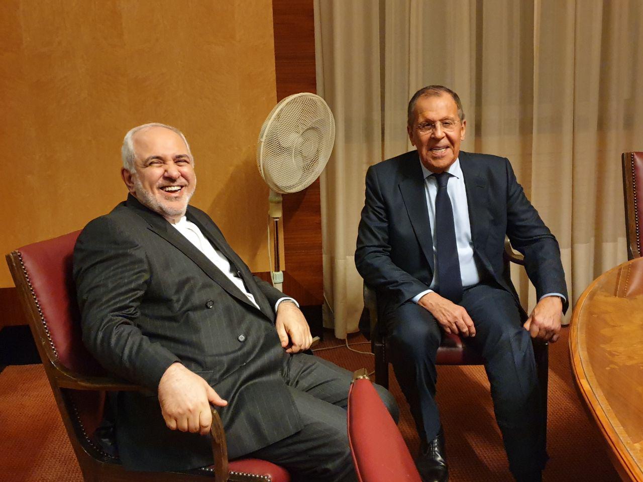 ظریف با وزیر خارجه روسیه دیدار کرد