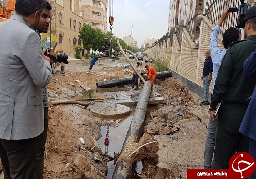 بازدید فرماندار اهواز از برخی مناطق دچار آبگرفتگی این کلانشهر