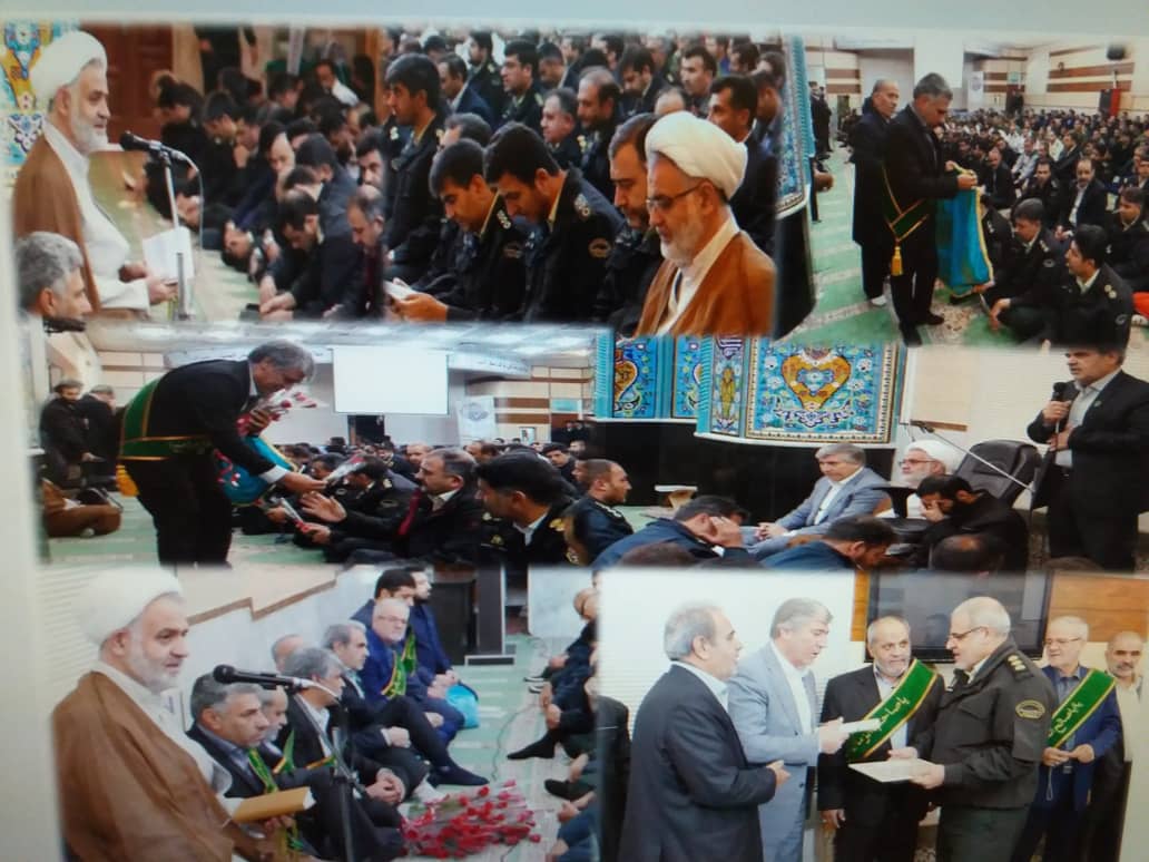 حضور خادمان مسجد مقدس جمکران در ستاد فرماندهی انتظامی البرز