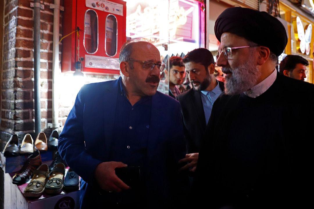 بازدید سرزده رئیسی از بازار تبریز +عکس