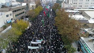 راهپیمایی مردم مشهد در حمایت از امنیت + فیلم
