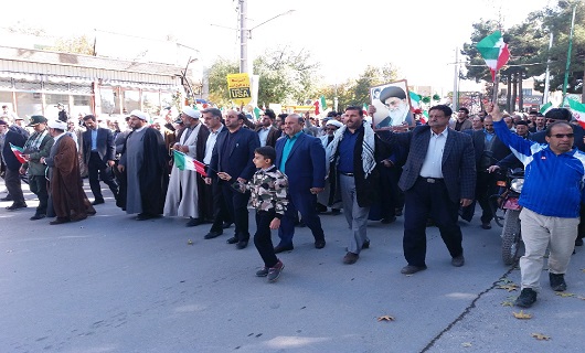 راهپیمایی مردم انقلابی نهاوند در محکومیت آشویگران + تصاویر