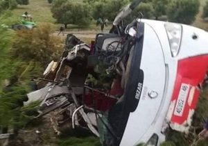 ۱۷ کشته بر اثر تصادف اتوبوس در مراکش