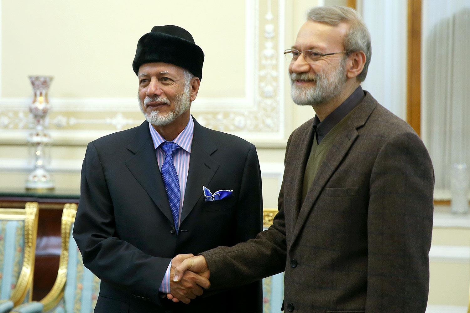 دیدار وزیر خارجه عمان با لاریجانی