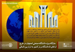 دانشگاه صنعتی اصفهان در بین پنج دانشگاه برتر کشور