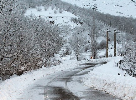 بارش برف در گیلان به روایت تصویر
