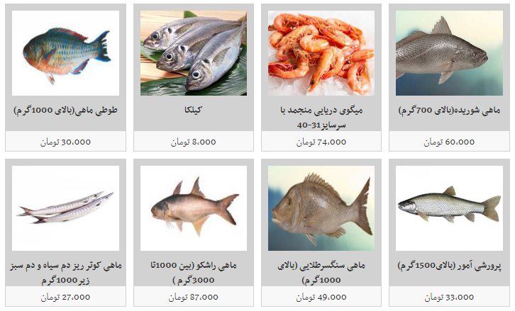 انواع ماهی در غرفه های تره بار با چه قیمتی بخریم؟