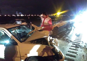 ۸ مصدوم در سانحه رانندگی در قزوین