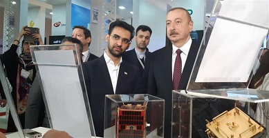 بازدید رئیس جمهوری آذربایجان از پاویون ایران در نمایشگاه باکوتل ۲۰۱۹