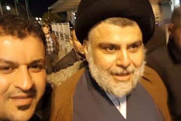 گشت و گذار مقتدی صدر در قم + فیلم