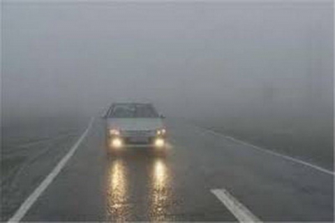 لغزندگی و مه آلود بودن جاده های خراسان رضوی