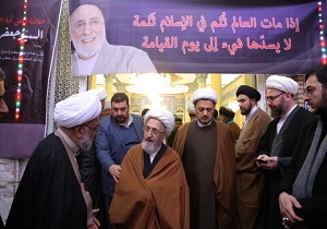 مدیر حوزه های علمیه از آیت‌الله خرازی عیادت کرد
