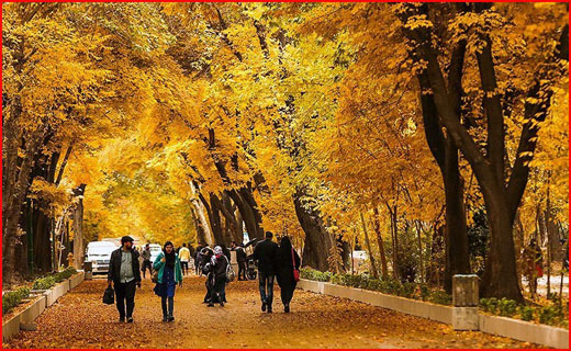 پاییز در چهار باغ اصفهان به روایت تصویر