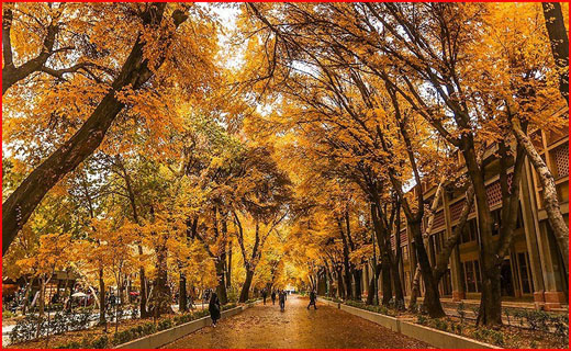 پاییز در چهار باغ اصفهان به روایت تصویر