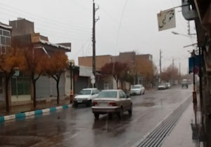 بارش رحمت‌الهی در شهرک شریفیه + فیلم