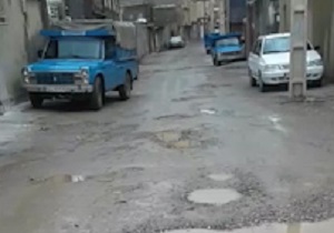 وضع نامناسب کوچه گلزار ۳ در شهرستان هرسین + فیلم