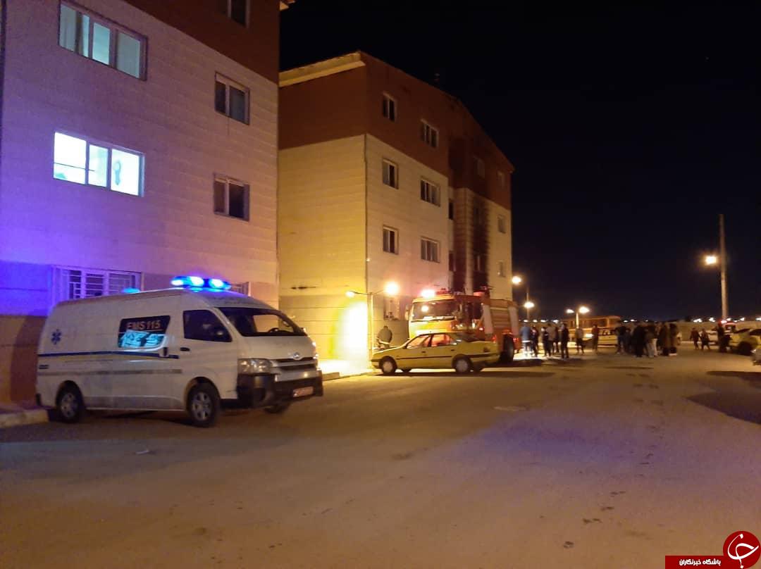 آتش سوزی مسکن مهر در مرودشت آتش سوزی مسکن مهر در مرودشت