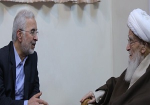 دیدار سردار مؤمنی با آیت‌الله صافی‌گلپایگانی