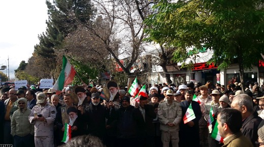 برگزاری راهپیمایی در حمایت از امنیت و اقتدار کشور