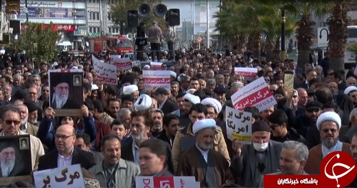 راهیپیمایی مردم سمنان در حمایت از اقتدار و امنیت کشور