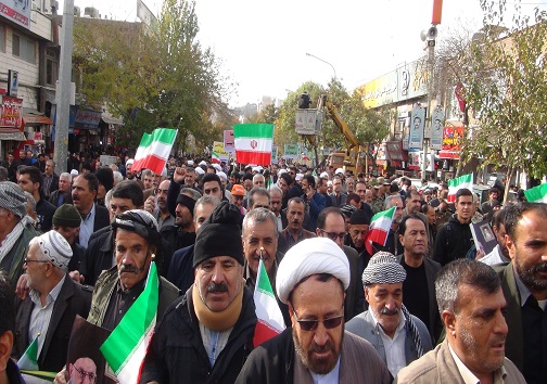 حضور باشکوه مردم سنندج در راهپیمایی دفاع از امنیت واقتدار ایران اسلامی