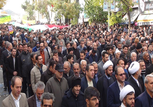 حضور باشکوه مردم سنندج در راهپیمایی دفاع از امنیت واقتدار ایران اسلامی