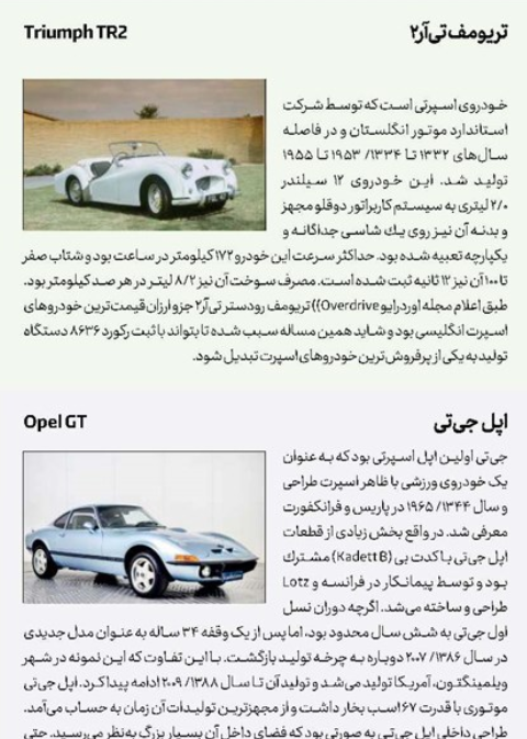 ۱۰ خودروی شگفت انگیز در لیست ۱۰۰ خودروی برتر تاریخ را بشناسید