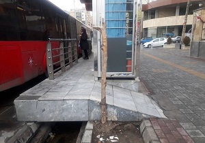 آغاز طرح مناسب سازی ایستگاه&zwnj;های بی&zwnj;آرتی برای استفاده معلولان