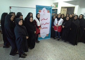 آمادگی ۳۰ نفر از اعضای کانون جوانان در برابر مخاطرات طبیعی در چاهک