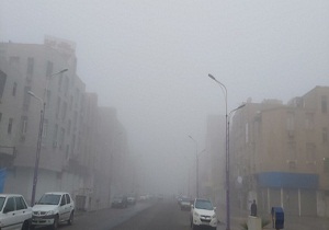 دید افقی در اهواز به کمتر ۵۰ متر رسید