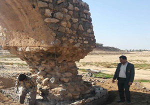 آغاز مرمت پایه ستون آبراه شهر تاریخی دارابگرد