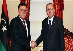 دیدار رئیس دولت وفاق ملی لیبی با اردوغان در استانبول