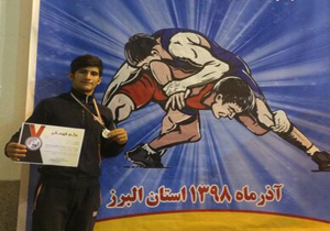 کشتی گیر ناشنوای هرمزگانی نایب قهرمان کشور شد
