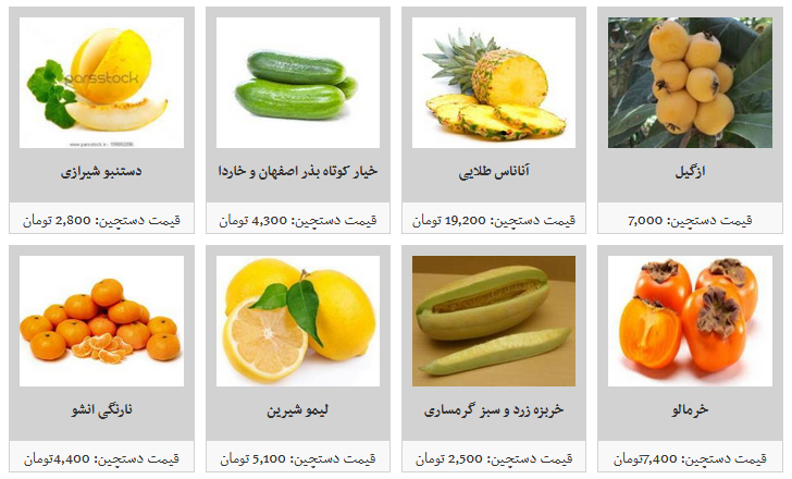 میوه شب یلدا در غرفه های تره بار کیلویی چند؟