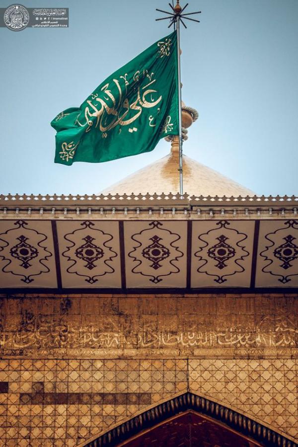 حال و هوای بارانی حرم مطهر حضرت علی(ع)