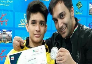 پینگ پنگ باز نوجوانی قمی نایب‌ قهرمانی ایران شد