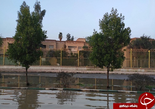 خیابان ولیعصر اهواز دوباره غرق در آب