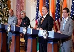 پمپئو از هند خواست به کارزار فشار حداکثری علیه ایران بپیوندد
